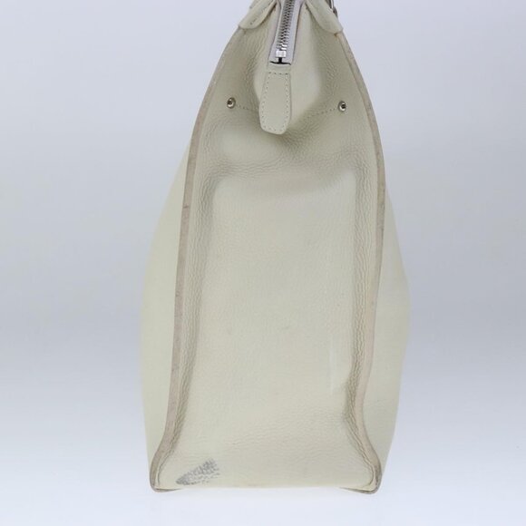 LOUIS VUITTON Naxos Cabas Hand Bag Leather White - Picture 5 of 16